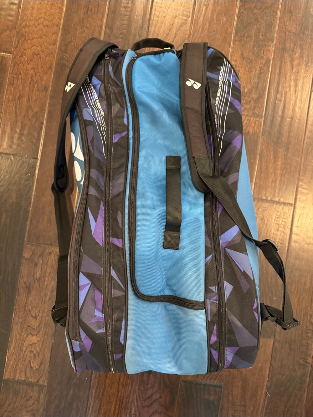 Y Blue and purple Duffel Tennis Bag for Men